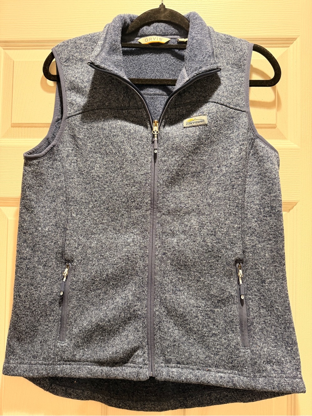 Orvis Men’s Heathered-Gray Full-Zip Fleece Vest